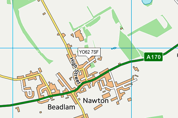 Nawton Community Primary School map (YO62 7SF) - OS VectorMap District (Ordnance Survey)