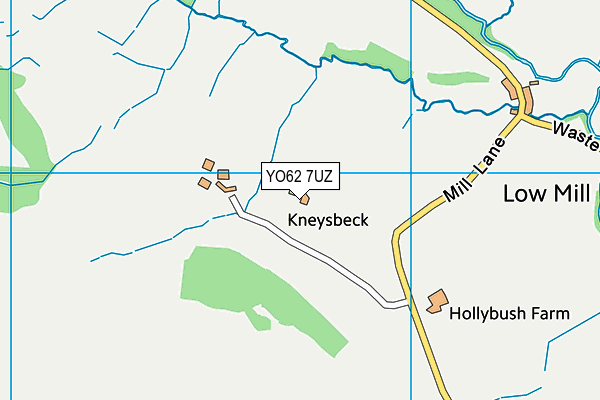 YO62 7UZ map - OS VectorMap District (Ordnance Survey)