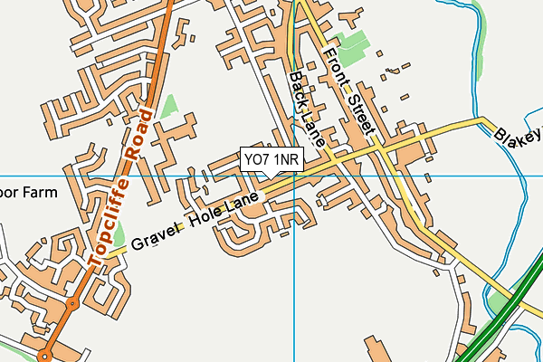 YO7 1NR map - OS VectorMap District (Ordnance Survey)