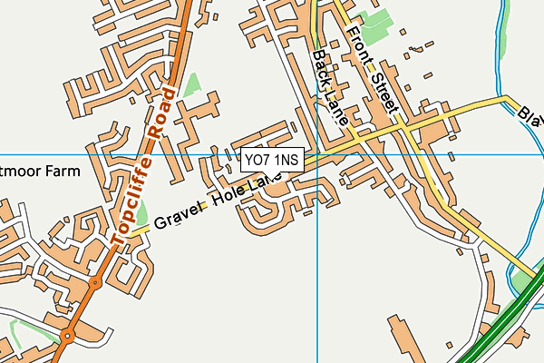 YO7 1NS map - OS VectorMap District (Ordnance Survey)