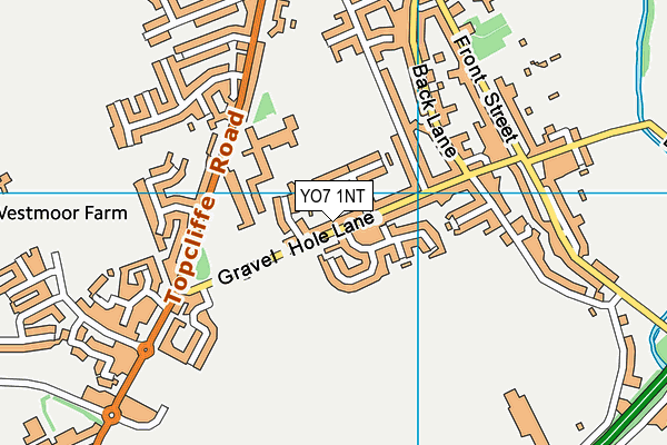 YO7 1NT map - OS VectorMap District (Ordnance Survey)