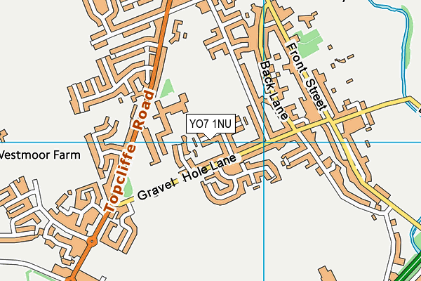 YO7 1NU map - OS VectorMap District (Ordnance Survey)