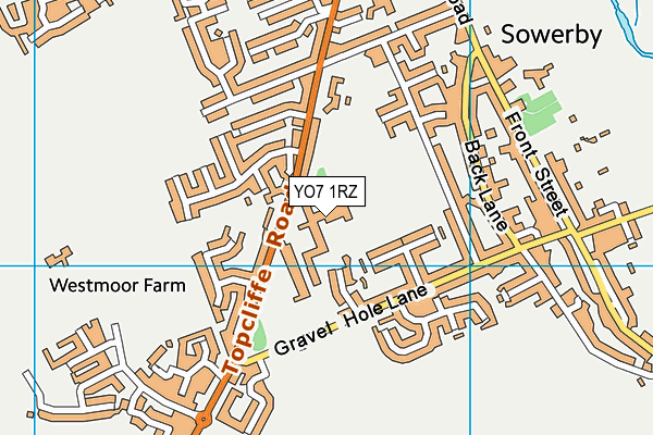 Thirsk School & Sixth Form College map (YO7 1RZ) - OS VectorMap District (Ordnance Survey)