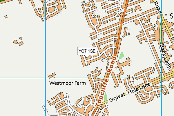 YO7 1SE map - OS VectorMap District (Ordnance Survey)