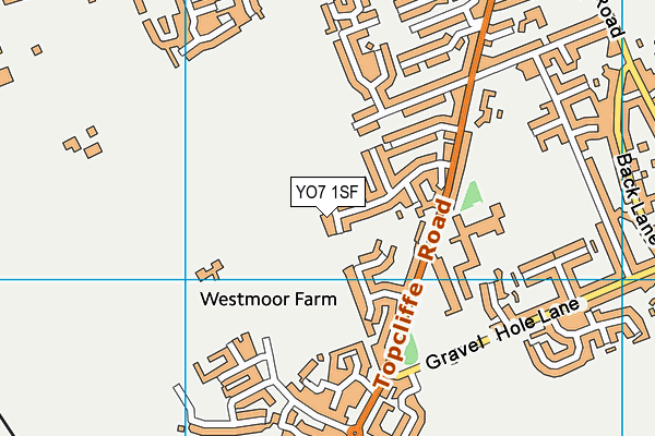 YO7 1SF map - OS VectorMap District (Ordnance Survey)