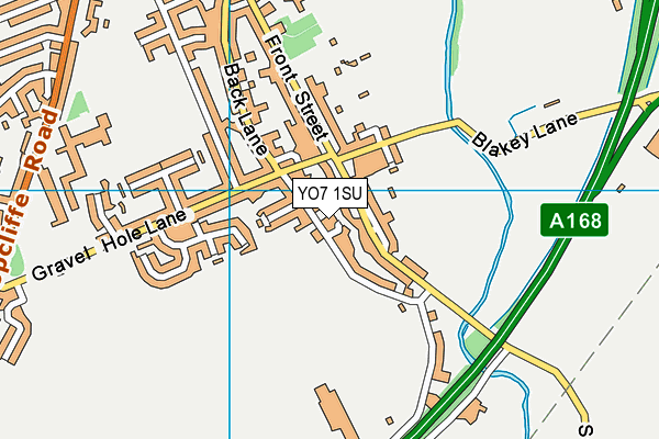 YO7 1SU map - OS VectorMap District (Ordnance Survey)