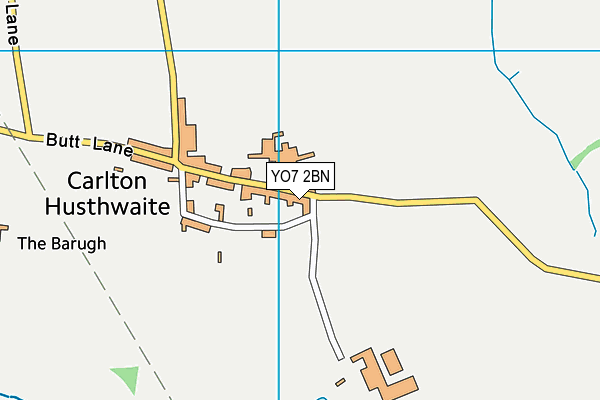 YO7 2BN map - OS VectorMap District (Ordnance Survey)