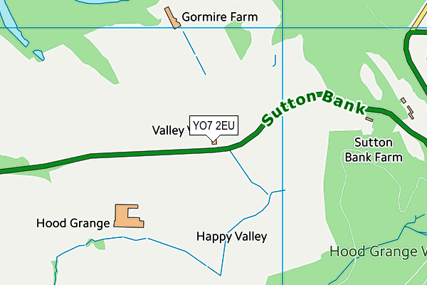 YO7 2EU map - OS VectorMap District (Ordnance Survey)