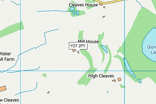 YO7 2PY map - OS VectorMap District (Ordnance Survey)