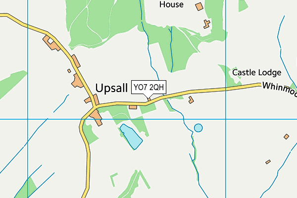 YO7 2QH map - OS VectorMap District (Ordnance Survey)