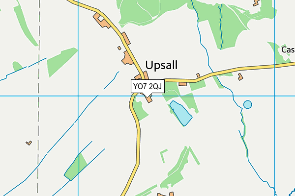 YO7 2QJ map - OS VectorMap District (Ordnance Survey)