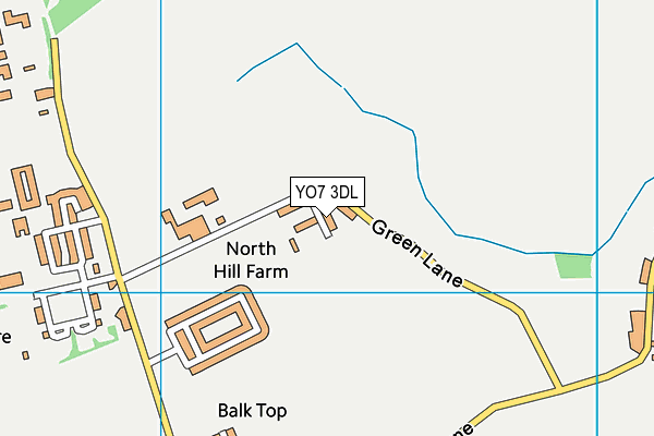 Dishforth Airfield Community Primary School map (YO7 3DL) - OS VectorMap District (Ordnance Survey)