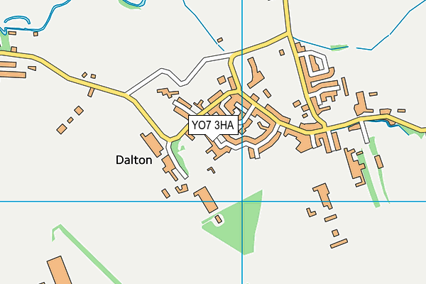 YO7 3HA map - OS VectorMap District (Ordnance Survey)