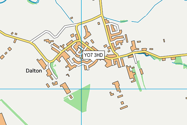YO7 3HD map - OS VectorMap District (Ordnance Survey)