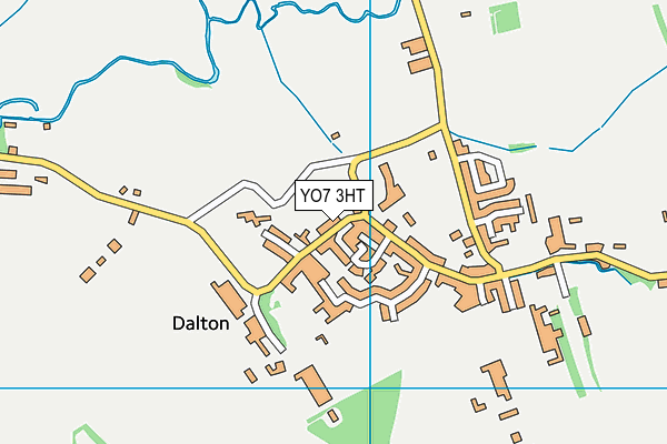 YO7 3HT map - OS VectorMap District (Ordnance Survey)
