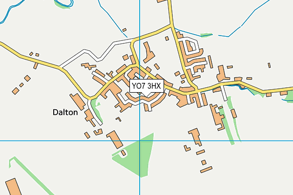 YO7 3HX map - OS VectorMap District (Ordnance Survey)