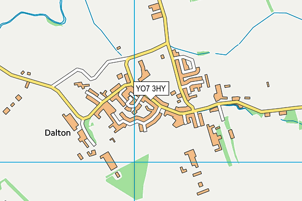 YO7 3HY map - OS VectorMap District (Ordnance Survey)