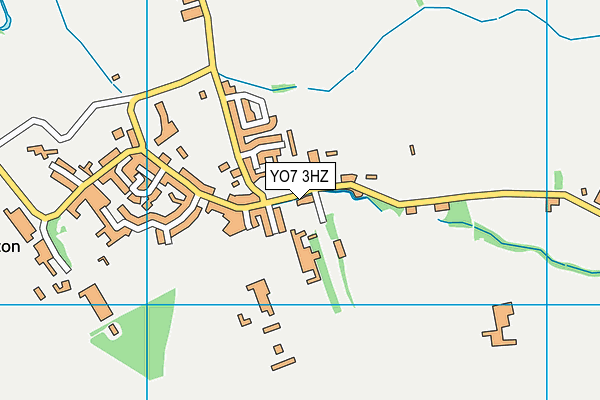 YO7 3HZ map - OS VectorMap District (Ordnance Survey)