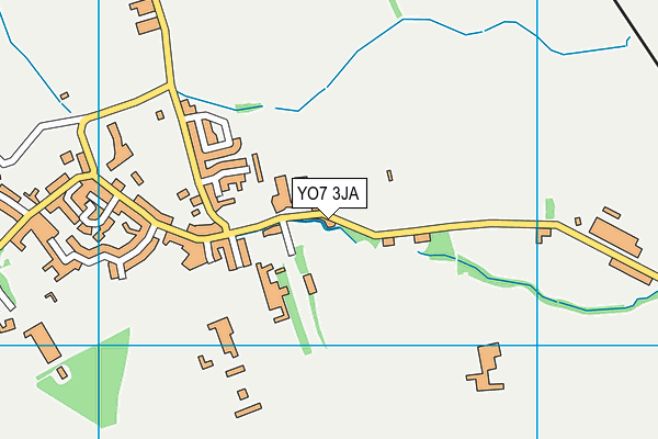 YO7 3JA map - OS VectorMap District (Ordnance Survey)