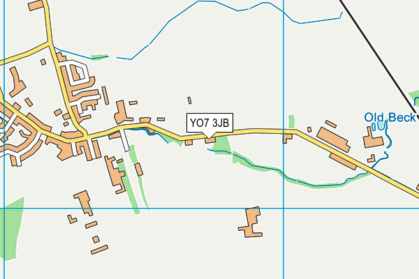 YO7 3JB map - OS VectorMap District (Ordnance Survey)