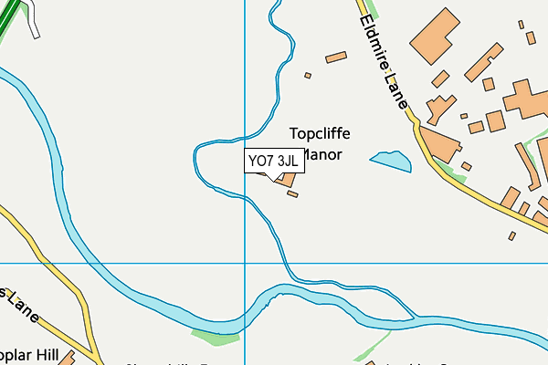 YO7 3JL map - OS VectorMap District (Ordnance Survey)