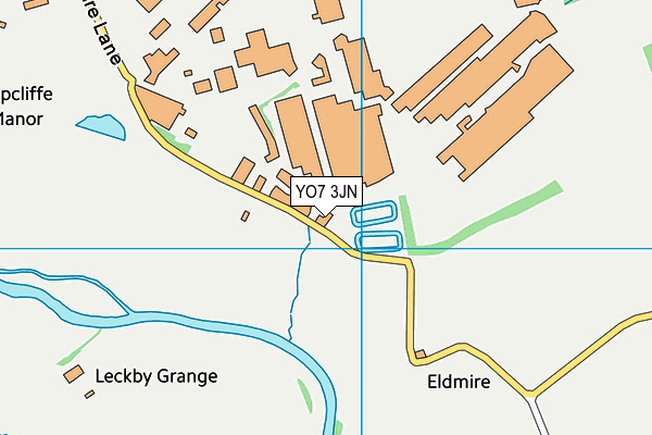 YO7 3JN map - OS VectorMap District (Ordnance Survey)