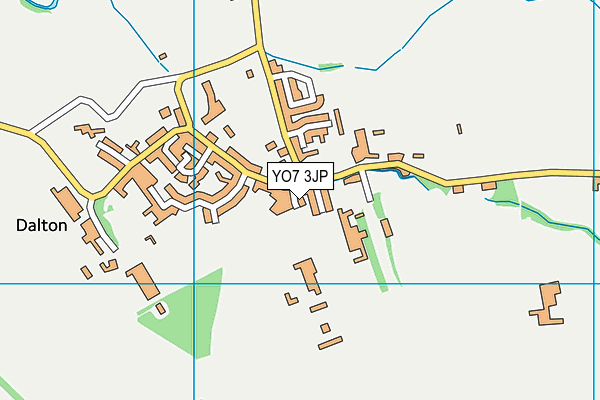 YO7 3JP map - OS VectorMap District (Ordnance Survey)