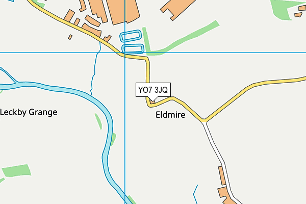 YO7 3JQ map - OS VectorMap District (Ordnance Survey)