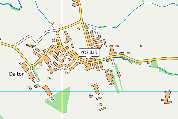 YO7 3JR map - OS VectorMap District (Ordnance Survey)