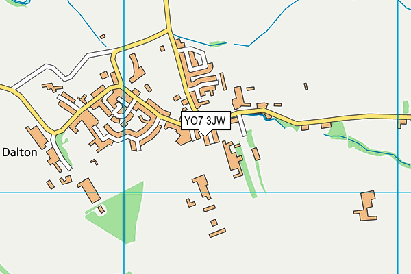 YO7 3JW map - OS VectorMap District (Ordnance Survey)
