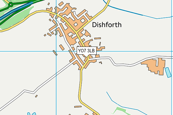 YO7 3LB map - OS VectorMap District (Ordnance Survey)