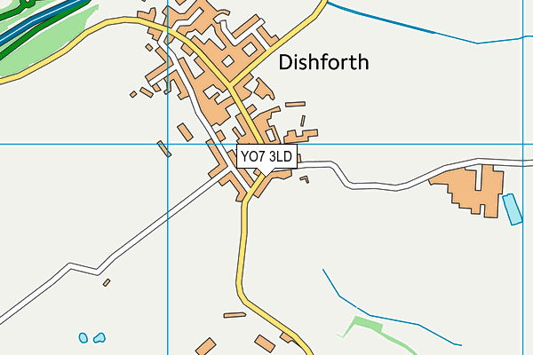 YO7 3LD map - OS VectorMap District (Ordnance Survey)