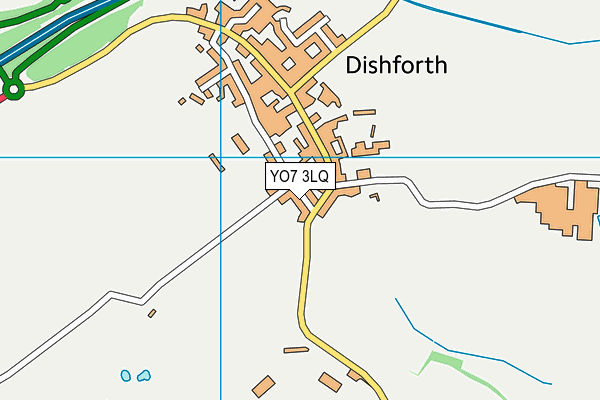 YO7 3LQ map - OS VectorMap District (Ordnance Survey)