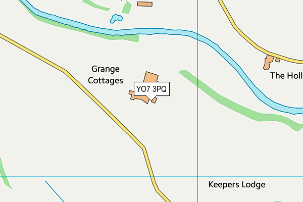 YO7 3PQ map - OS VectorMap District (Ordnance Survey)