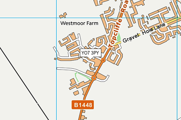 YO7 3PY map - OS VectorMap District (Ordnance Survey)