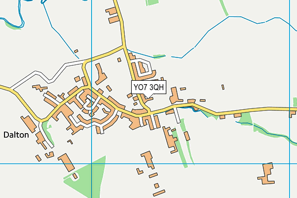 YO7 3QH map - OS VectorMap District (Ordnance Survey)