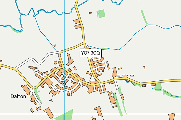 Dalton & Gayles Village Hall & Playing Field map (YO7 3QQ) - OS VectorMap District (Ordnance Survey)