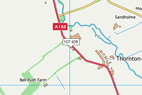 YO7 4DR map - OS VectorMap District (Ordnance Survey)