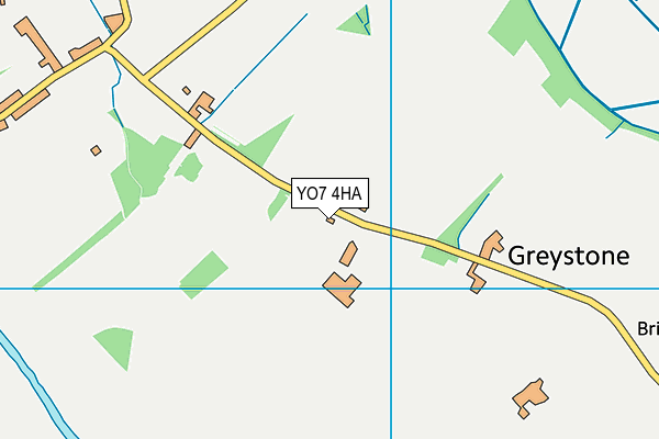 YO7 4HA map - OS VectorMap District (Ordnance Survey)