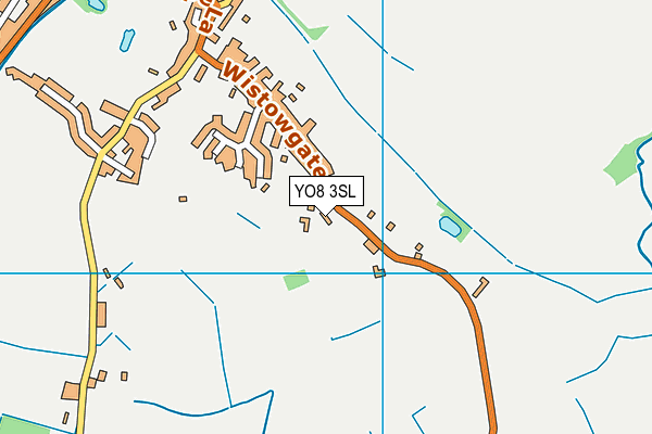 YO8 3SL map - OS VectorMap District (Ordnance Survey)