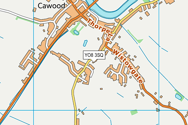 Cawood Church of England Voluntary Aided Primary School map (YO8 3SQ) - OS VectorMap District (Ordnance Survey)