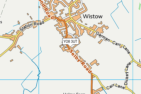 YO8 3UT map - OS VectorMap District (Ordnance Survey)