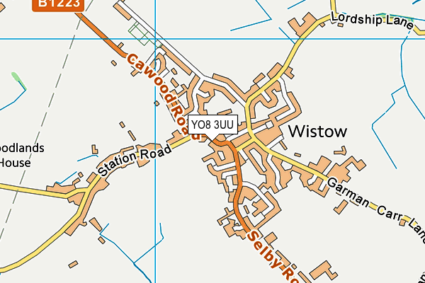 Wistow Parochial Church of England Voluntary Controlled Primary School map (YO8 3UU) - OS VectorMap District (Ordnance Survey)