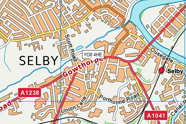 Map of A&J NAILS SELBY LIMITED at district scale