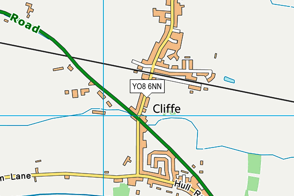 Cliffe Primary School map (YO8 6NN) - OS VectorMap District (Ordnance Survey)