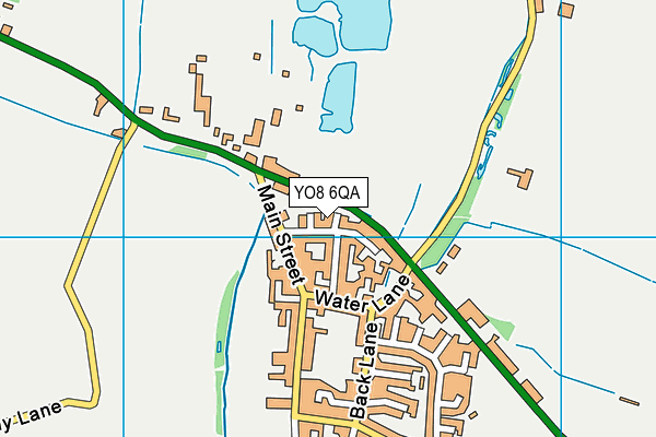 YO8 6QA map - OS VectorMap District (Ordnance Survey)