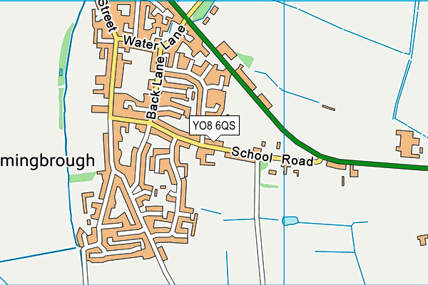 Hemingbrough Community Primary School map (YO8 6QS) - OS VectorMap District (Ordnance Survey)
