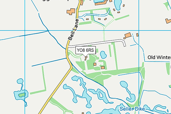 YO8 6RS map - OS VectorMap District (Ordnance Survey)