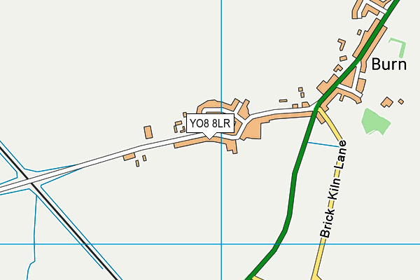 YO8 8LR map - OS VectorMap District (Ordnance Survey)