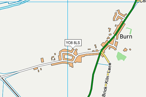 YO8 8LS map - OS VectorMap District (Ordnance Survey)